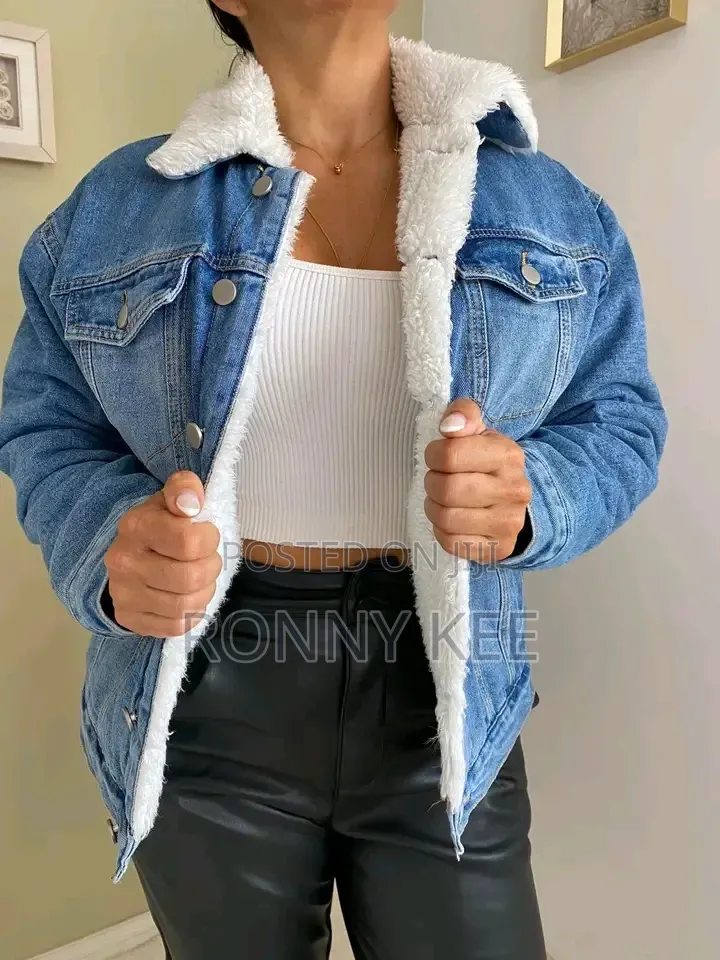 Fluffy Puff Men Jean Jackets