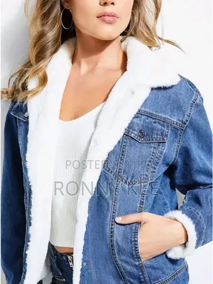 Fluffy Puff Men Jean Jackets