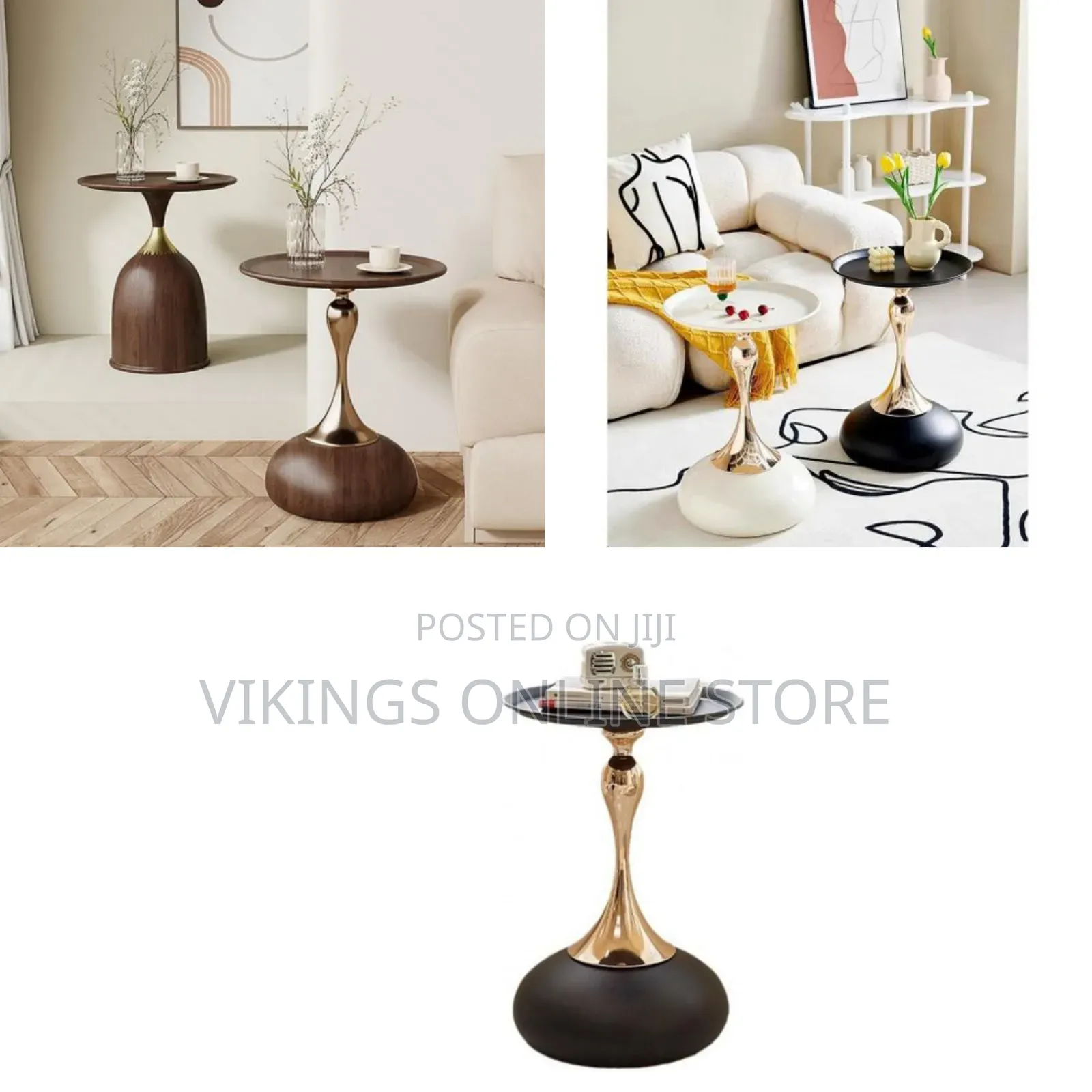Coffee Table Side Table Small Household Cream Style Bed Sofa Side