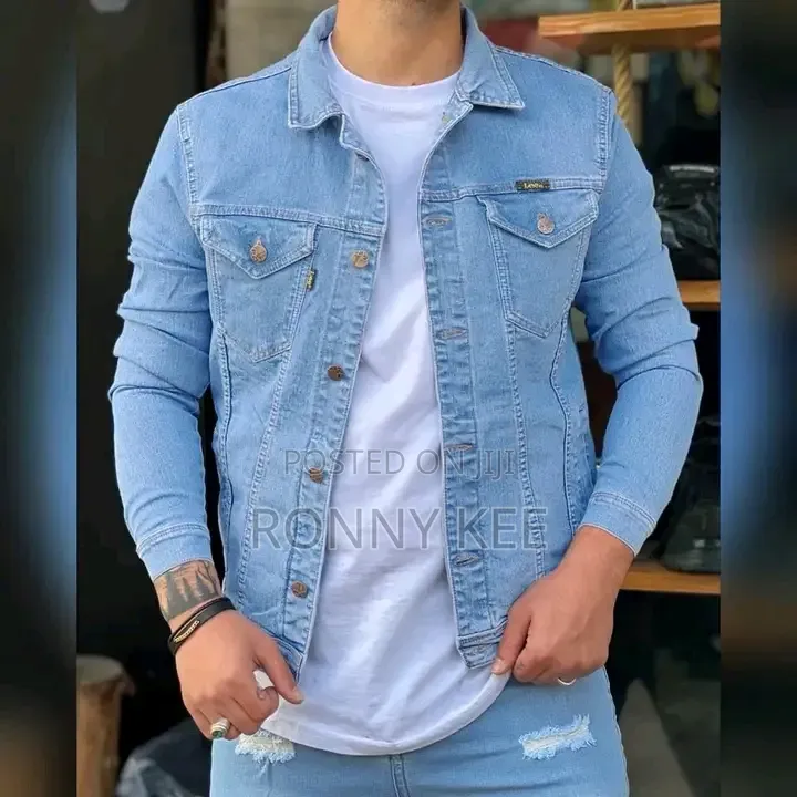 Men's Thermal Button Up Jean Jackets