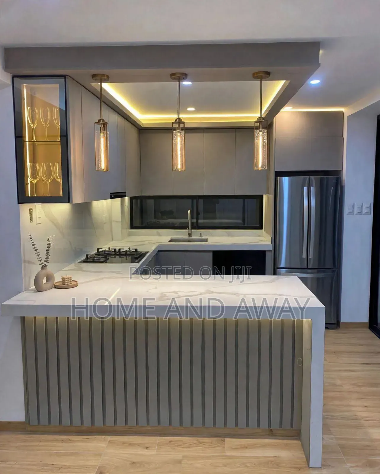 Kitchen Cabinets/Smart Kitchen Cabinets in Grey White 10,000,000/-