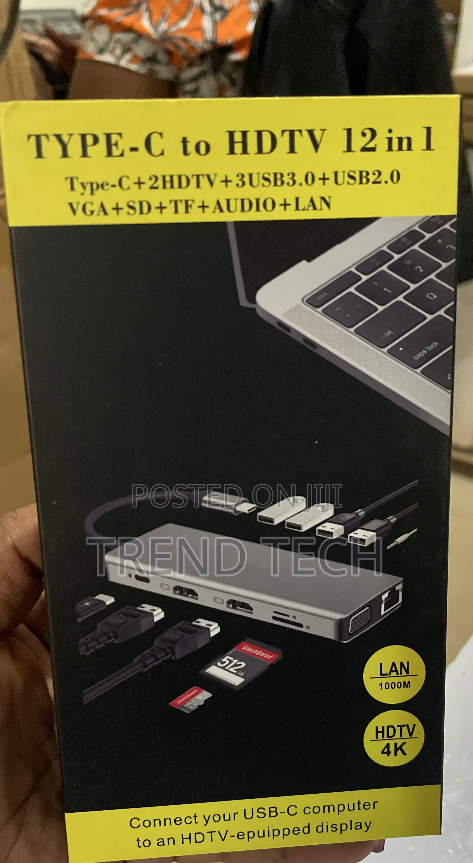 Type C to Hdmi 12 in 1 Hub