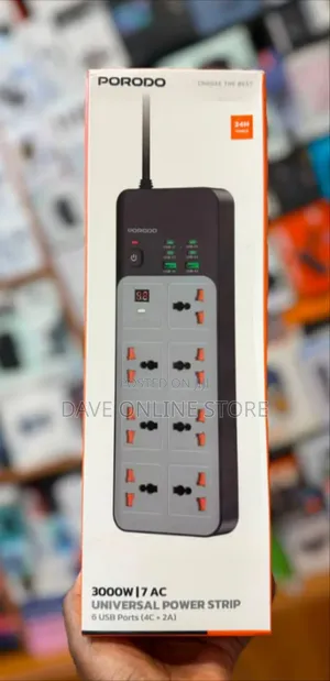 Porodo 3000W Universal Power Strip