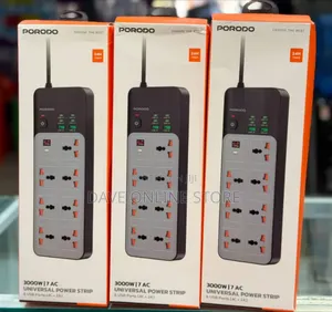 Porodo 3000W Universal Power Strip
