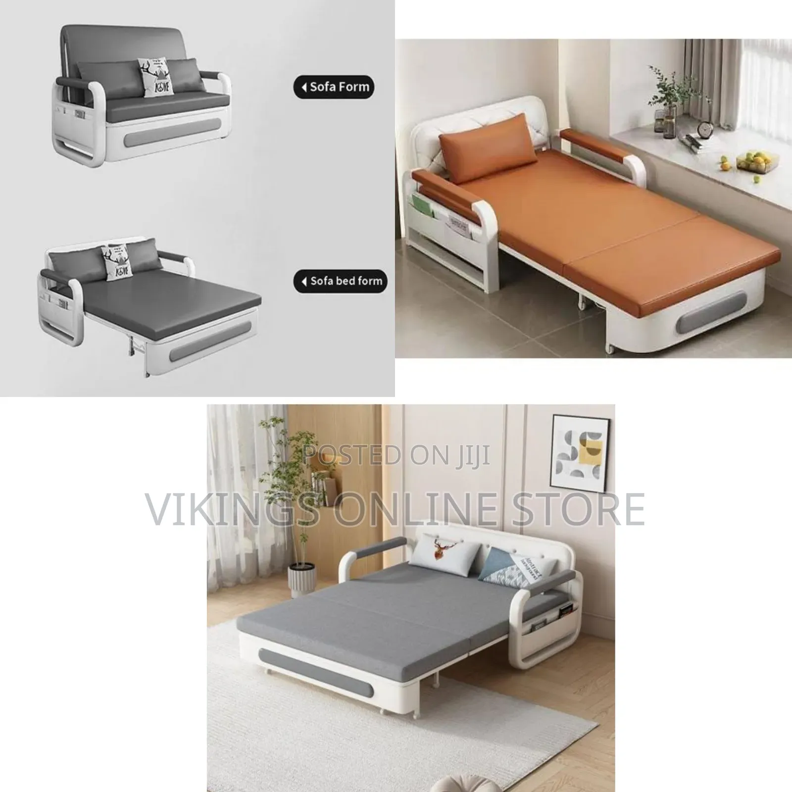 Sofa:108*85*85cm Bed:192*94*38cm Folding Sofa Bed With Pillow