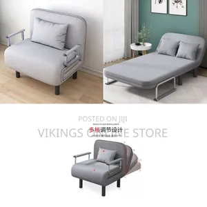 1 Seater Folding Convertible Couch Sofa Bed Chair, Full Padded Sleeper