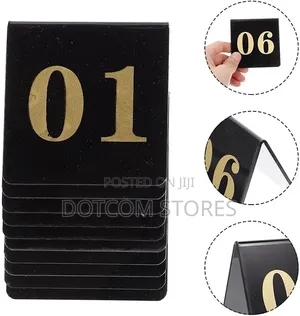 1pc Table Numbers Wedding Number Acrylic Signs Holder Reception Sign,