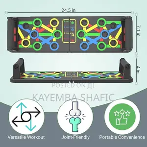 9-in-1 Foldable Push Up Board - Portable Fitness Gym Stand
