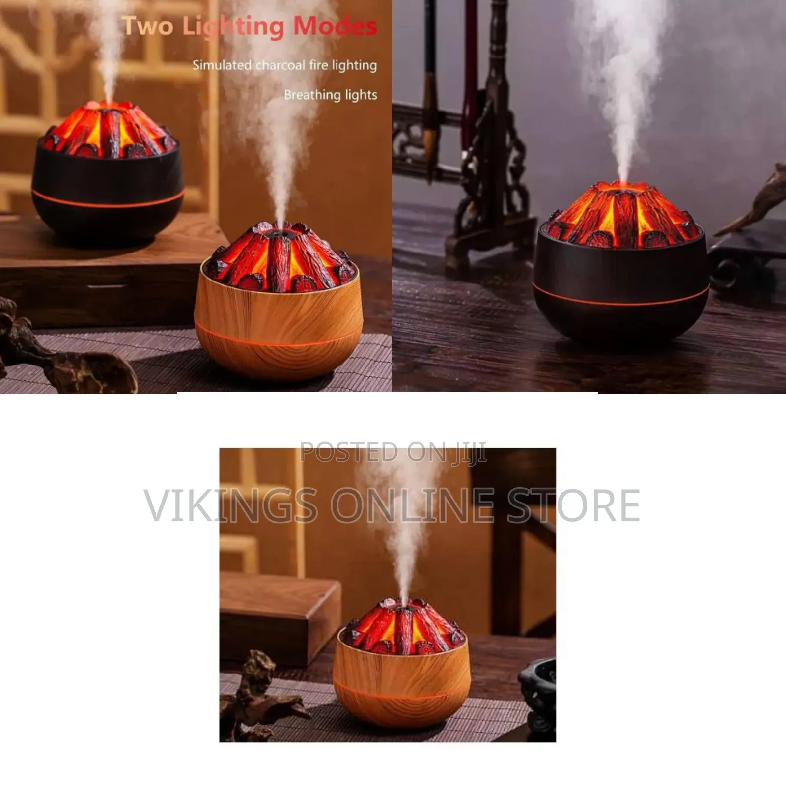 New Simulation 3D Mini Humidifier, Simulated Charcoal Fire Personal