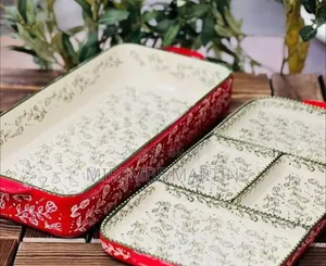 2pc Rectangular Bohemian Lasagna/ Baking Tray