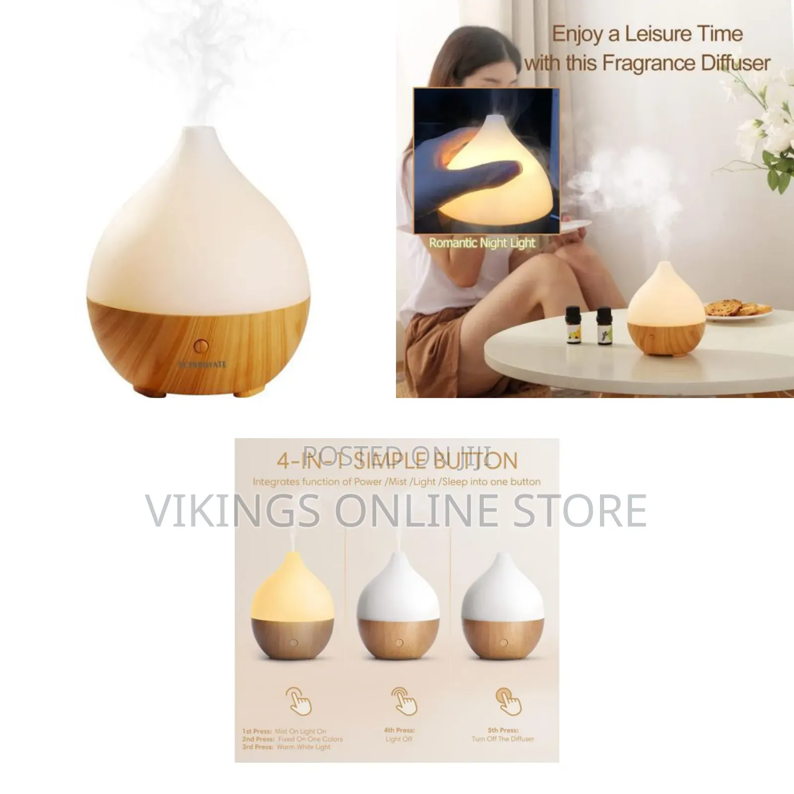 100ml Tabletop Small Aromatherapy Diffuser, Ultrasonic Diffusers