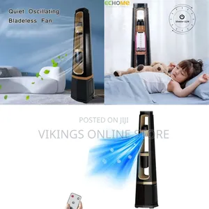 5 in 1 Bladeless Fan With Remote Control Floor Humidifying
