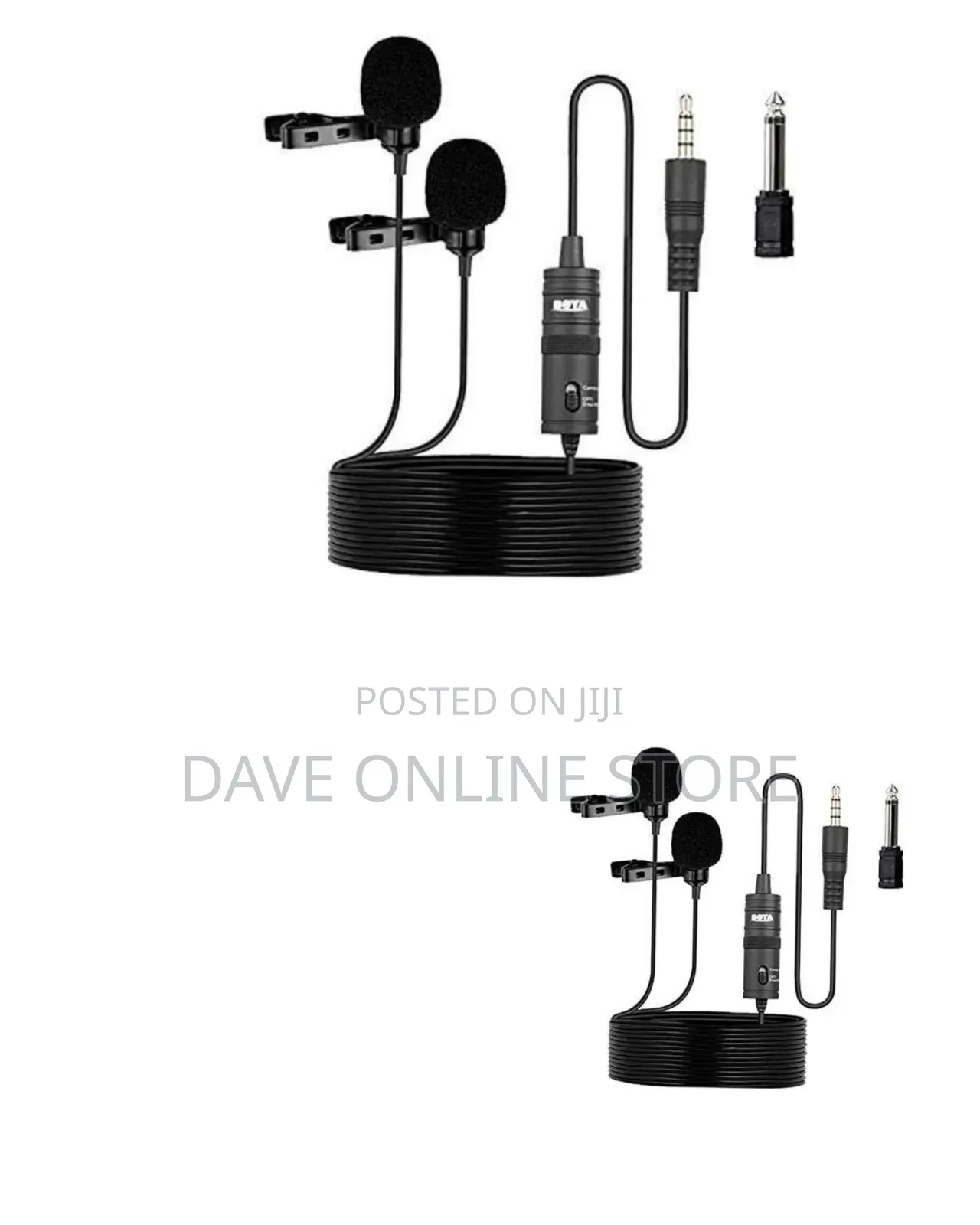 BOYA BY-M1DM Dual Omnidirectional Lavalier Microphone