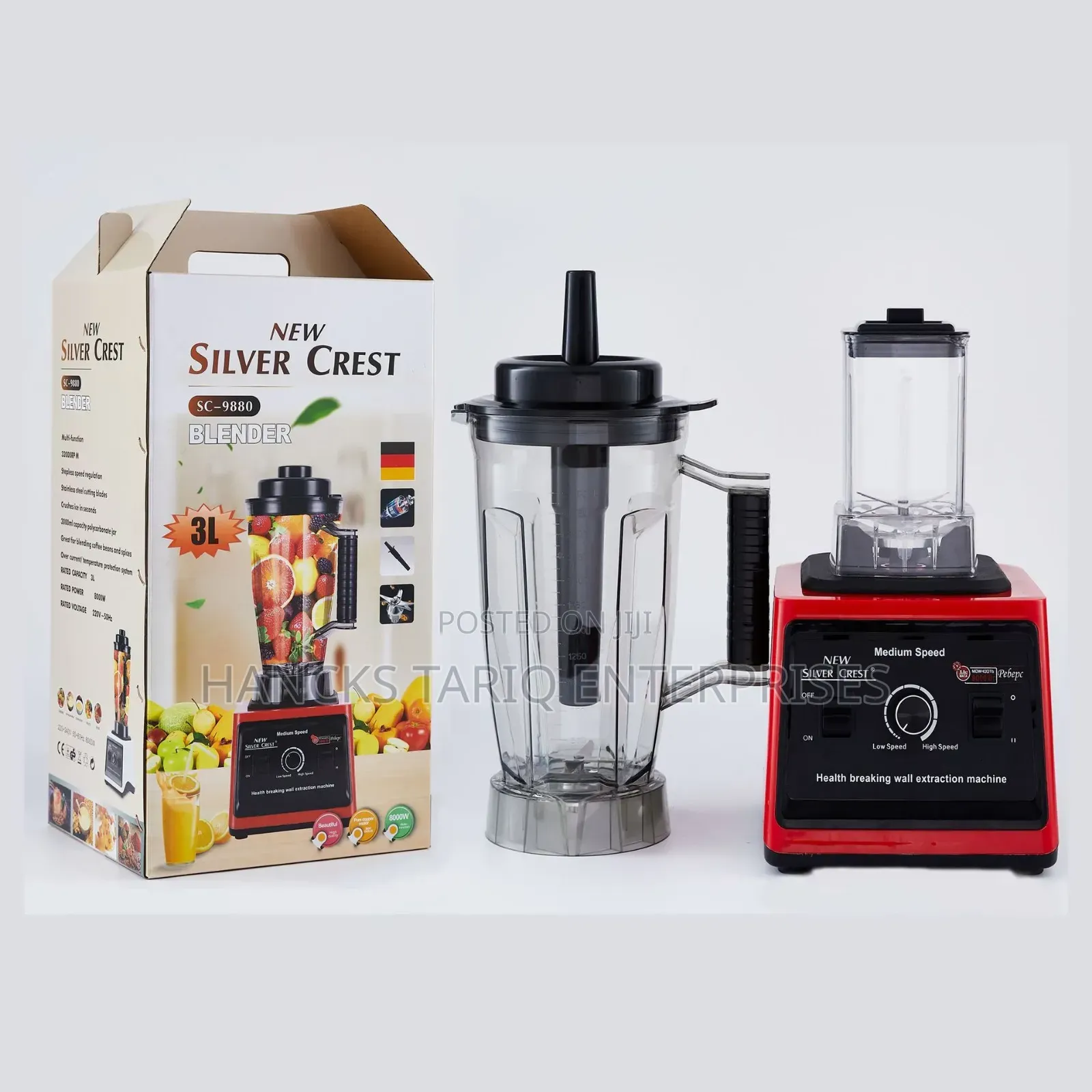 New Silver Crest SC-9880 3L Heavy Duty Commercial Blender