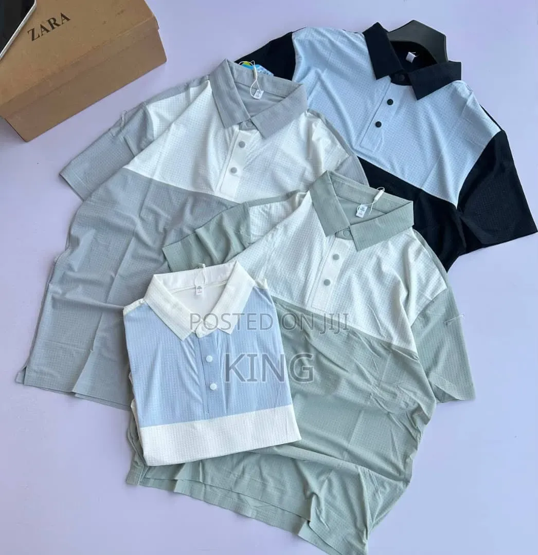 Distinct Two-Tone Design Polo Shirts