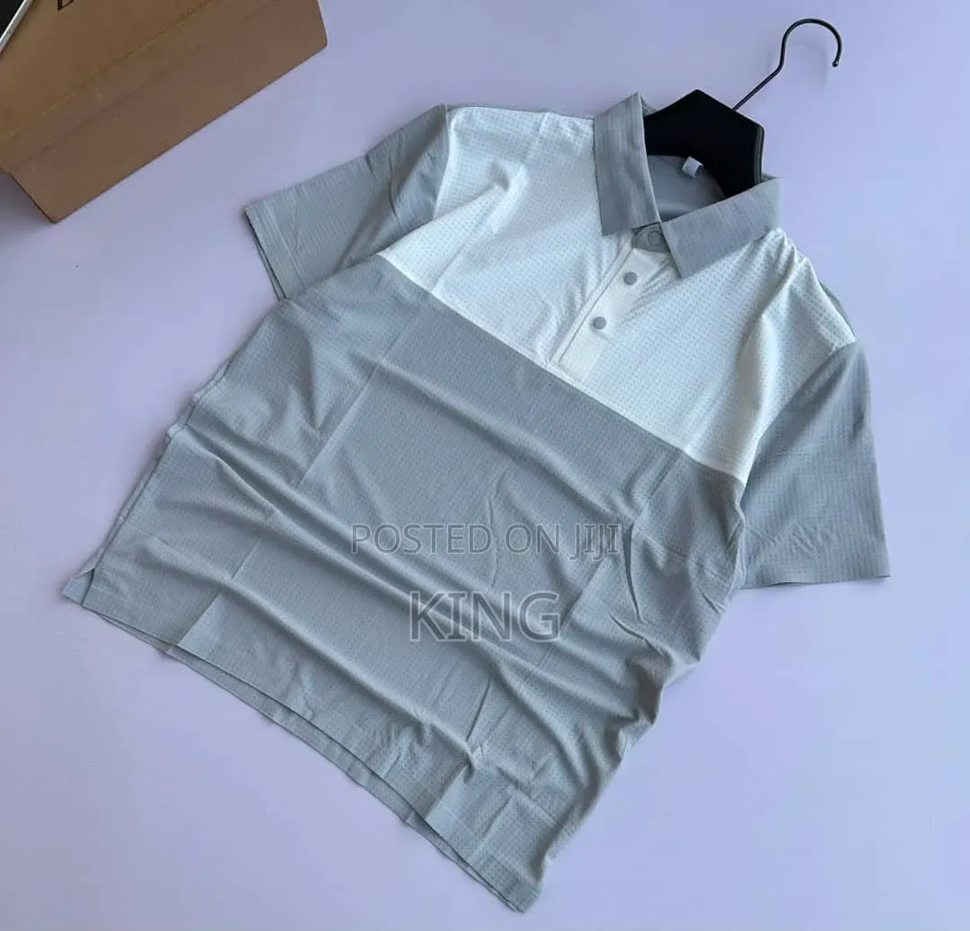 Distinct Two-Tone Design Polo Shirts