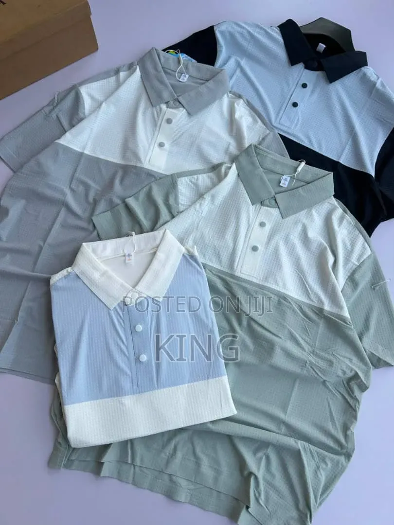 Distinct Two-Tone Design Polo Shirts