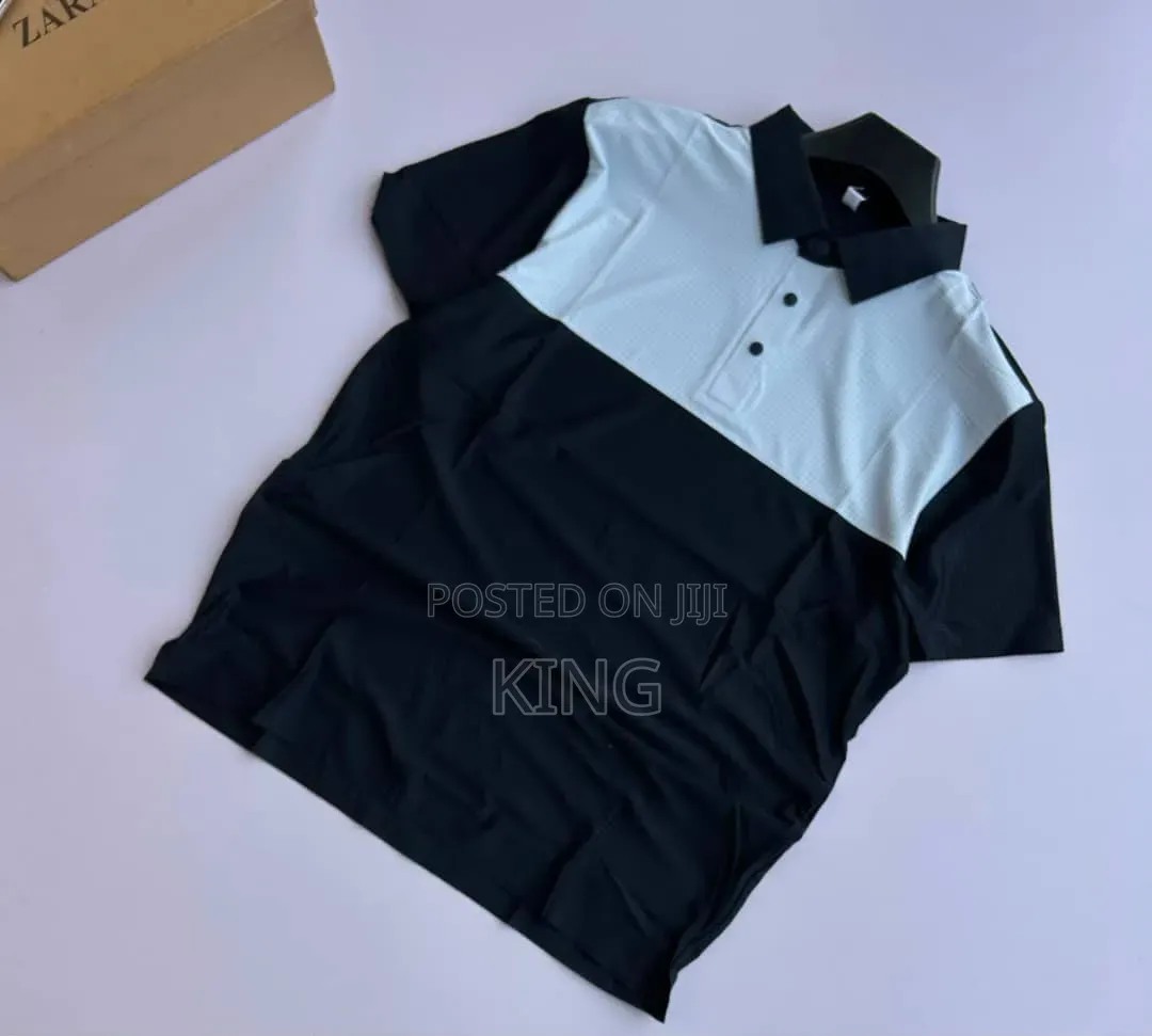 Distinct Two-Tone Design Polo Shirts