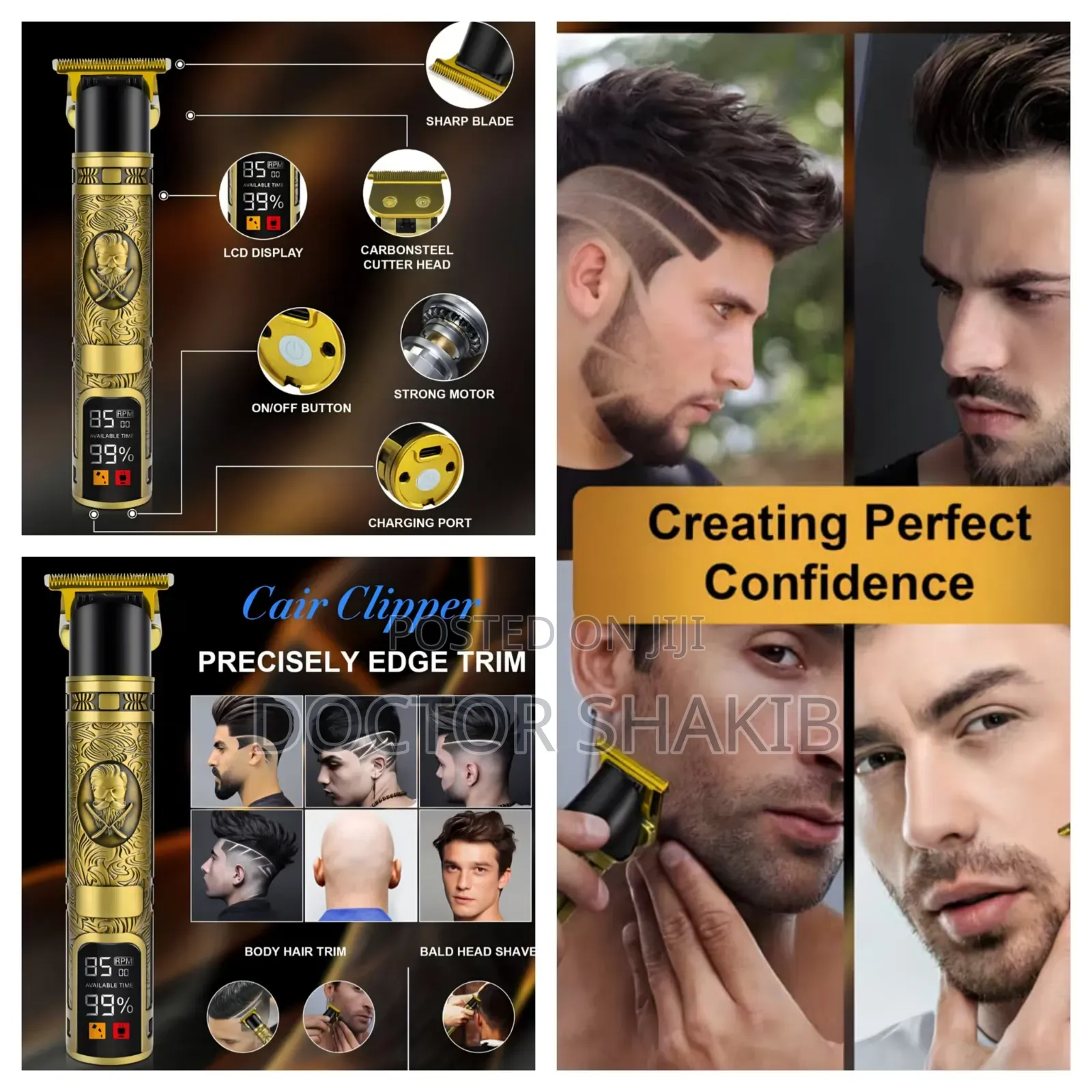 Digital Vintage T-9 Professional Hair Trimmer
