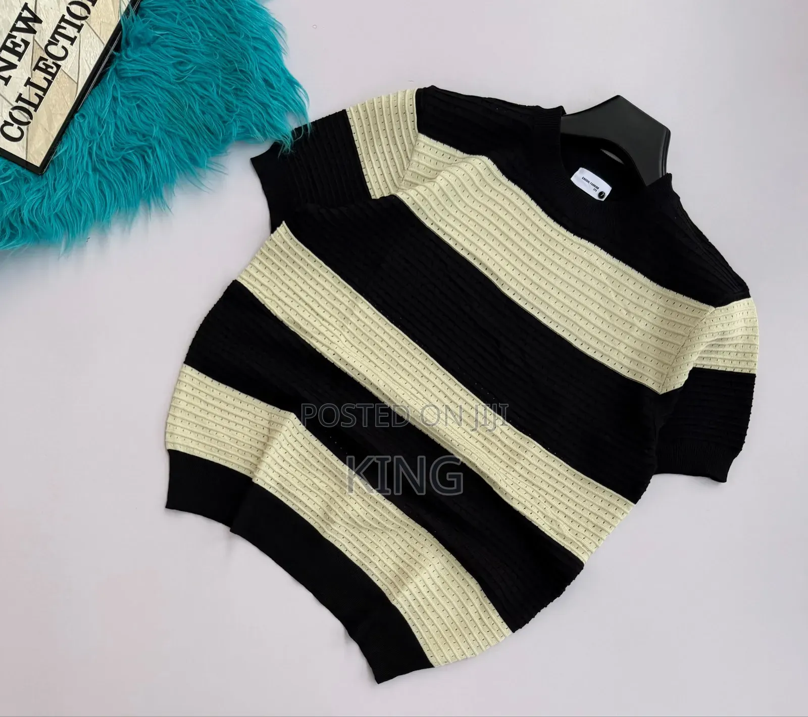 Ava Stripe Relaxed Knit T-Shirt