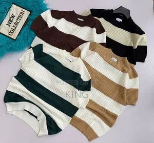 Ava Stripe Relaxed Knit T-Shirt