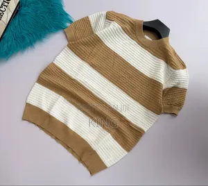 Ava Stripe Relaxed Knit T-Shirt