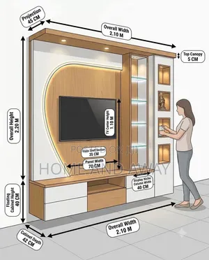 Wall Unit TV Cabinets in Any Colour From 2,000,000/-