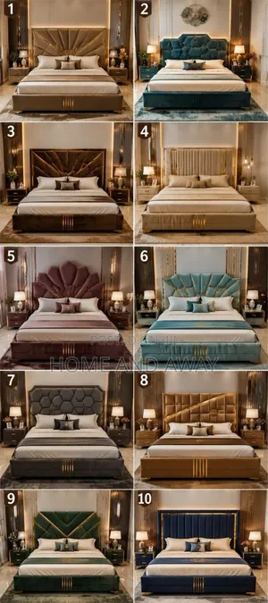 Beds/General Dressed Beds 5 by 6/6 by 6 Any Color/Material 1,500,000/-