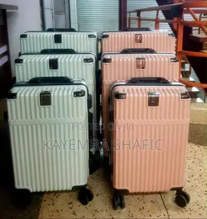 Premium 3pcs Pink Hard Shell Travel Suitcase Set With Wheels