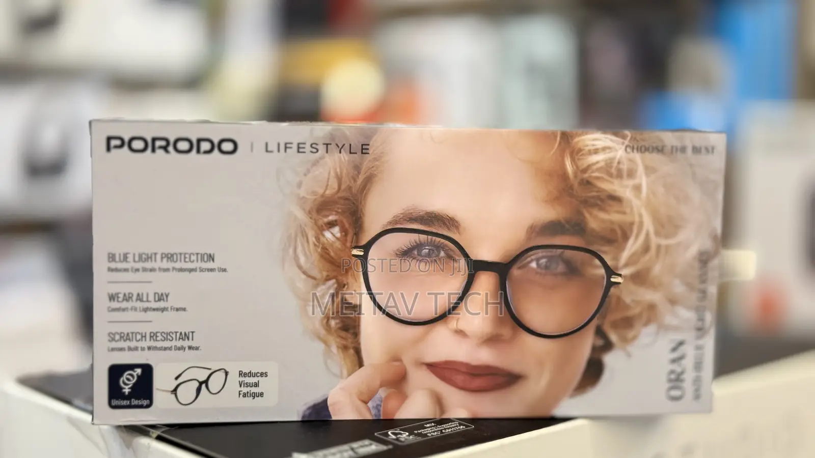Porodo Lifestyle Oran Round Frame Anti Blue Light Computer Glasses