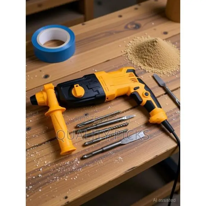 Power Rotary Hammer Drill FM-28, 26 Mm, 3 Modes With Case and Bits