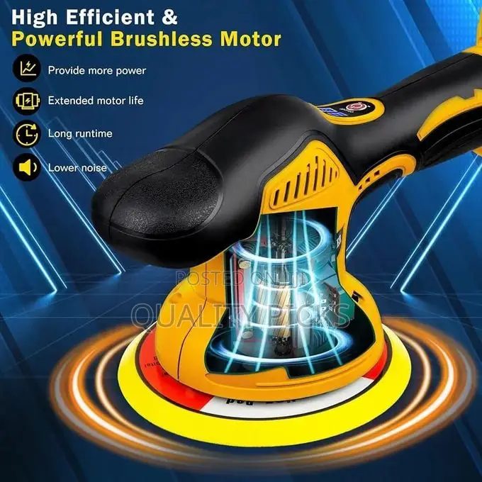 Cordless Car Buffer Polisher Kit for Dewalt 21V Battery