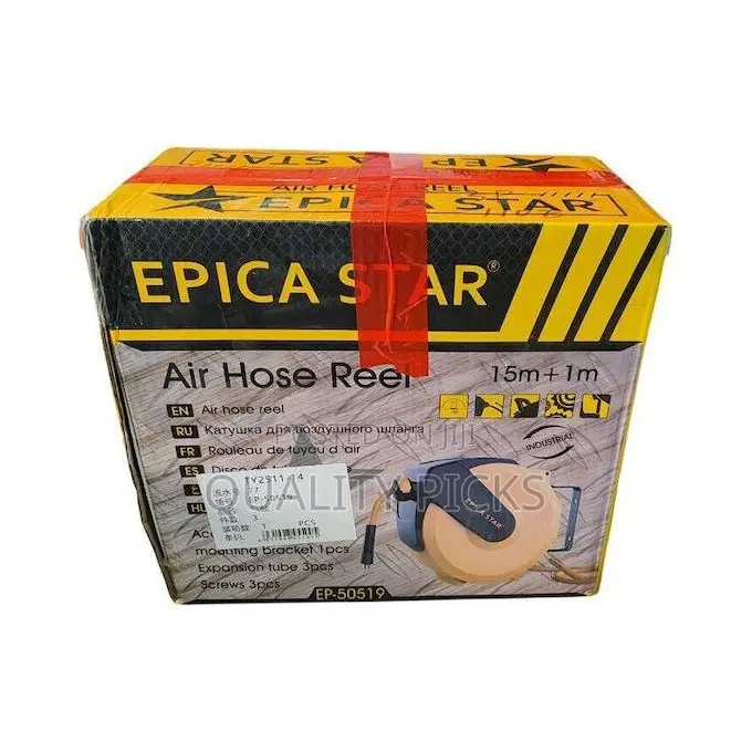 Retractable Hose Reel, 8 in 1 Nozzle Wall Mounted Garden Hose
