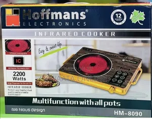 Hoffmans 2200W Electric Infrared Cooker(HM-8090)Touch Controls Timer