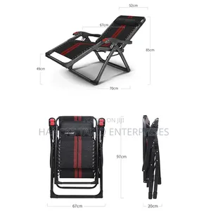 Foldable Zero Gravity Reclining Lounge Chair With Tray