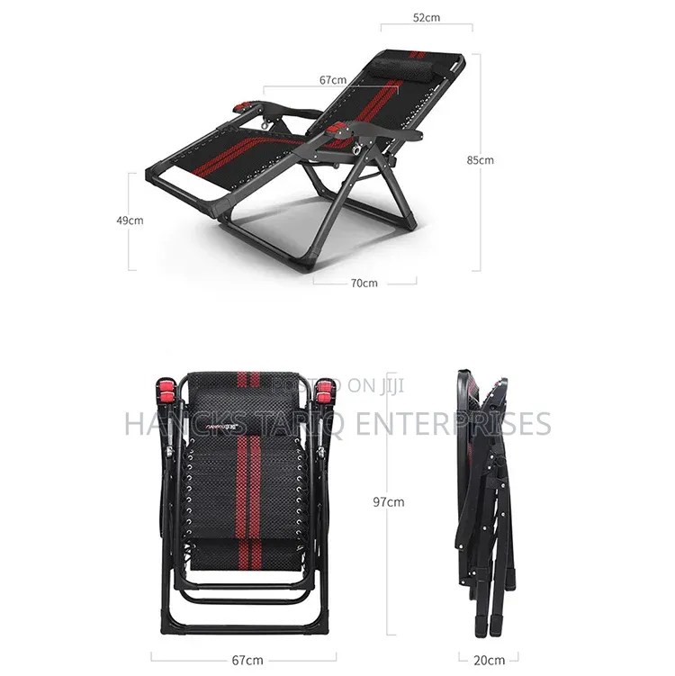 Foldable Zero Gravity Reclining Lounge Chair With Tray