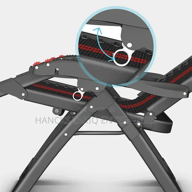 Foldable Zero Gravity Reclining Lounge Chair With Tray