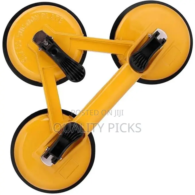 Triple Heavy Vacuum Plate Handle Glass Holder Glass Suction Cup Puller