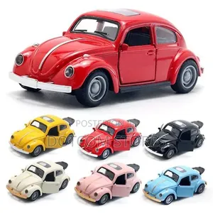 Vintage Toy Car-Black-Blue-Red