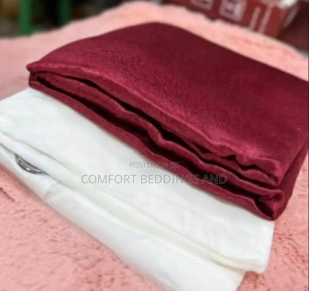 Plain Curtains With Single Net