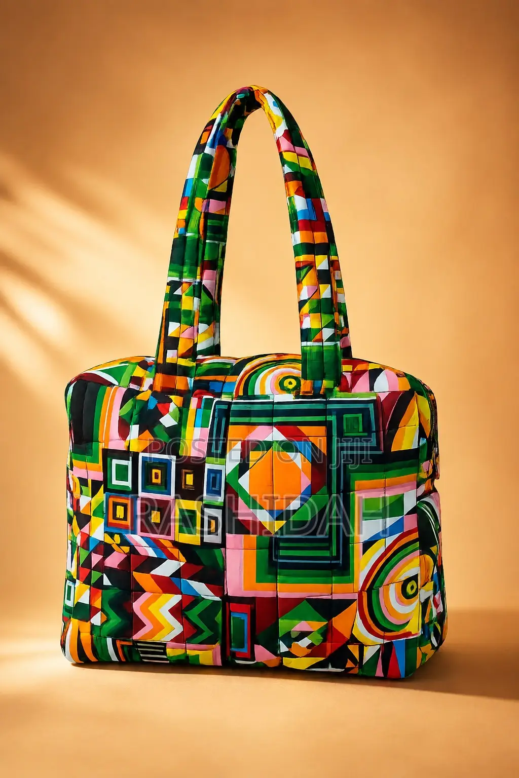 Daima Tote Bag- Multicolored-Green