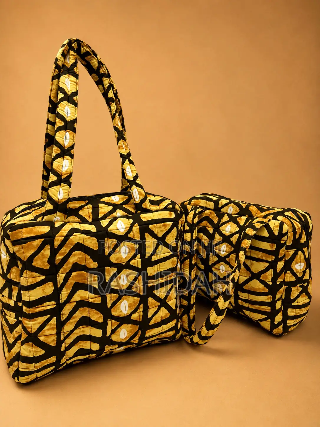 Daima Tote Bag-Multicolored-Gold