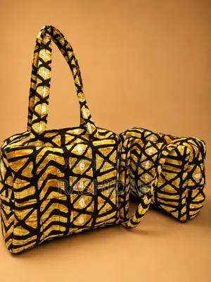 Daima Tote Bag-Multicolored-Gold