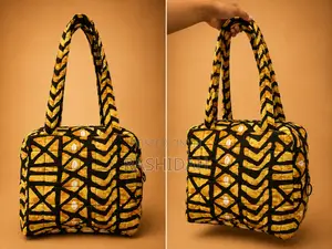 Daima Tote Bag-Multicolored-Gold