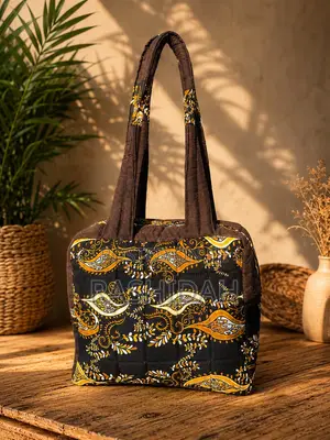 Daima Tote Bag-Multicolored-Brown