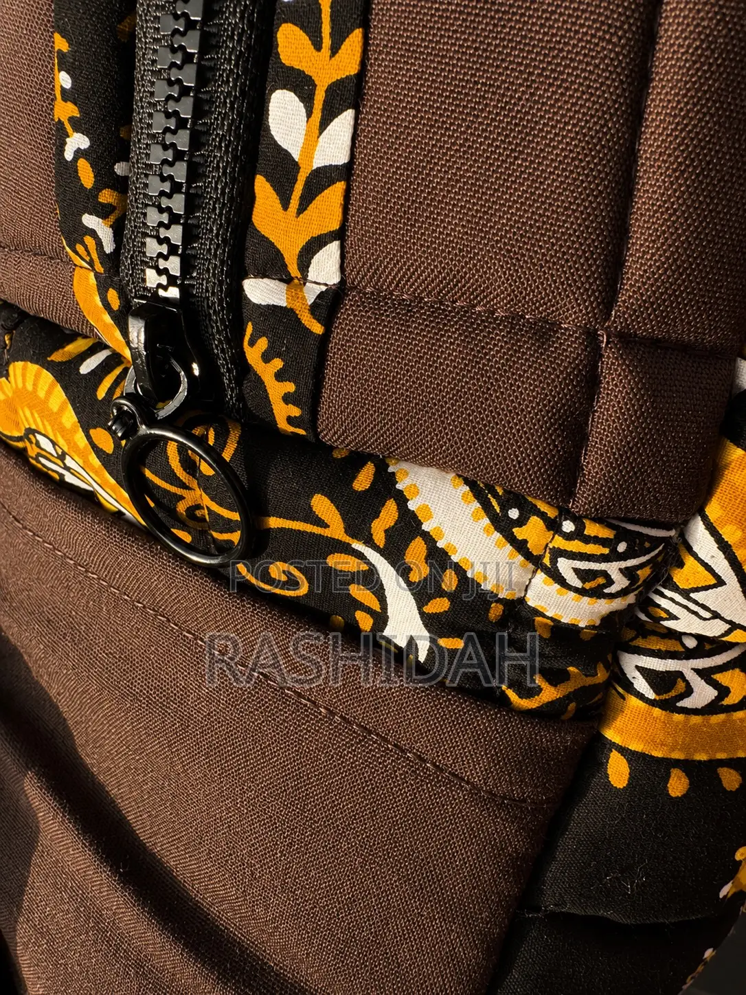 Daima Tote Bag-Multicolored-Brown