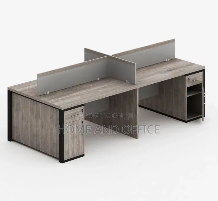 Work Station 4seater With One Drawer and Book Storage