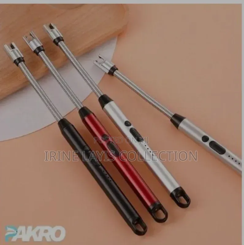 Rechargeable Electric Arc Lighters With a Flexible 360-Degree Neck.