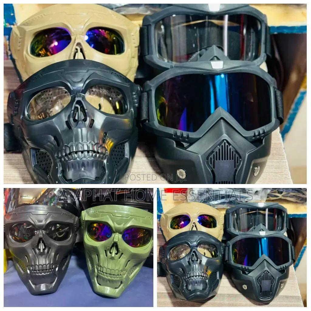 Tactical Motorcycle Masks Feature Detachable Skull-Themed Face Shields