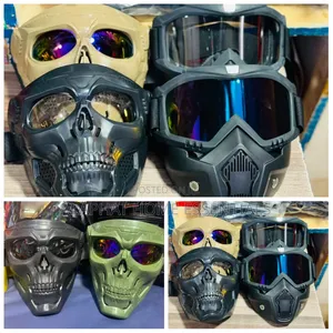Tactical Motorcycle Masks Feature Detachable Skull-Themed Face Shields